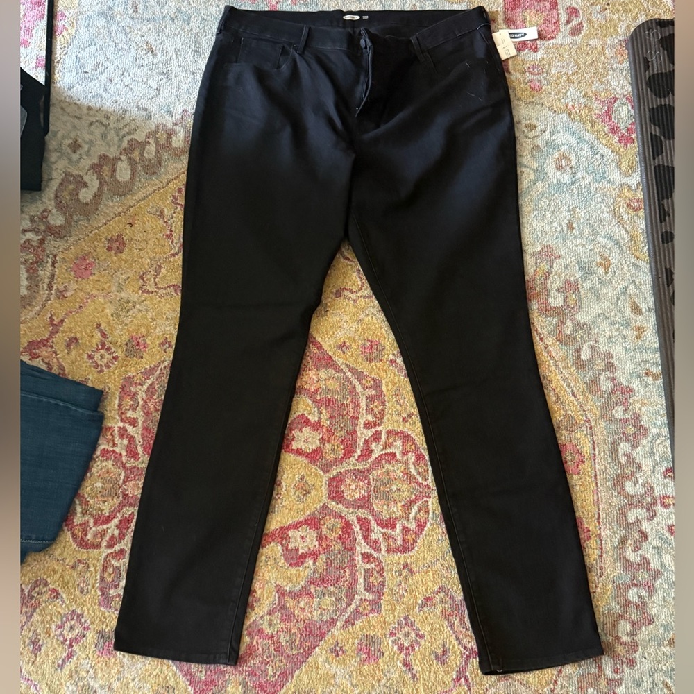 Old Navy curvy straight Black Denim Jeans size 20L